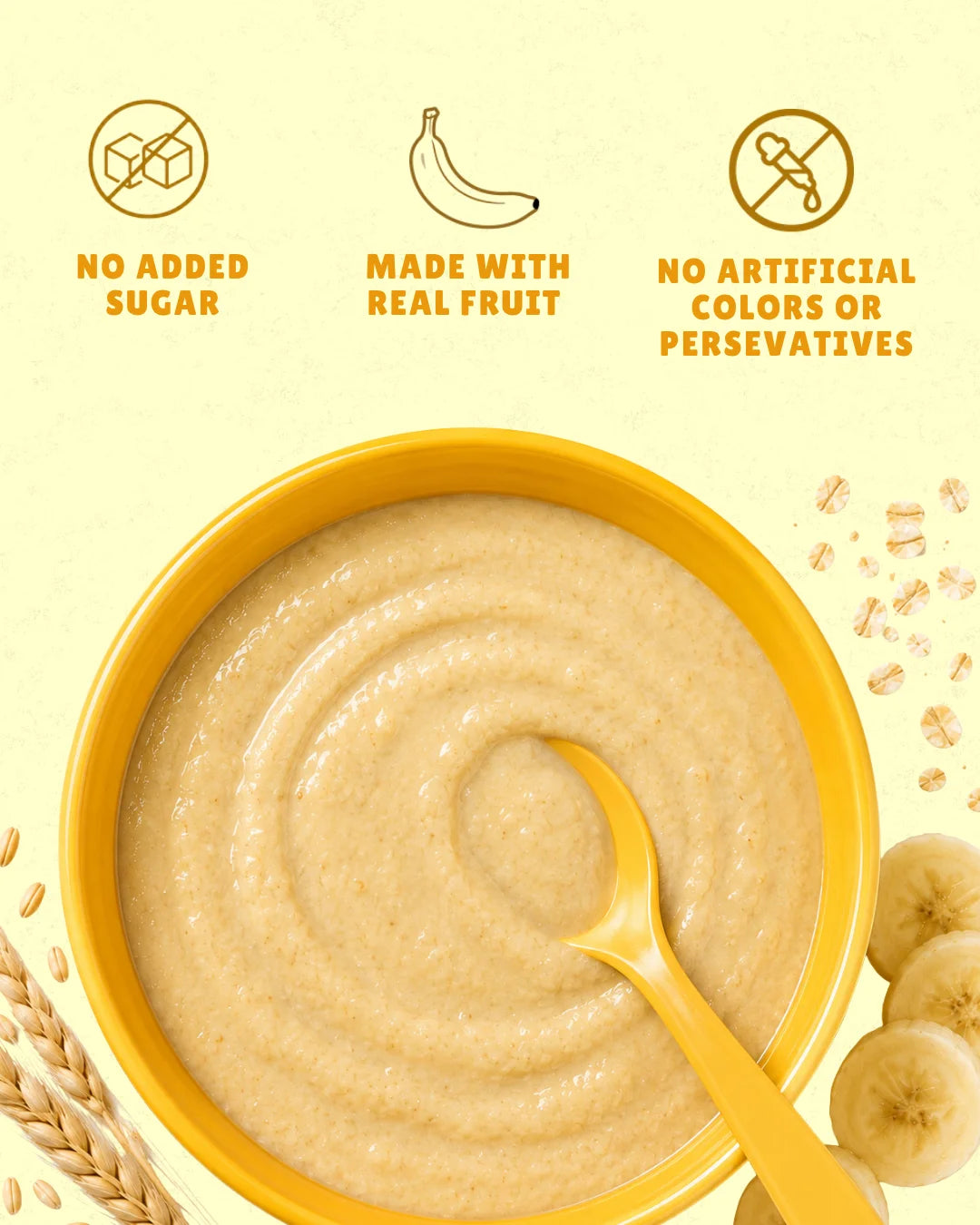Wheat Banana Baby Cereal